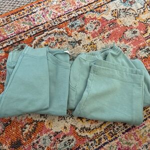 Vintage LL Bean Women's Set Blue Green XL top and 1X pants
